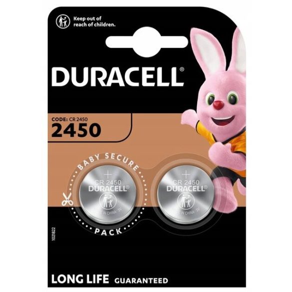 Duracell CR2450 Lítium Gombelem (2db)