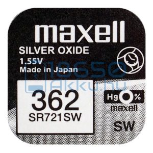 Maxell 362 / SR721SW Ezüst-Oxid Gombelem