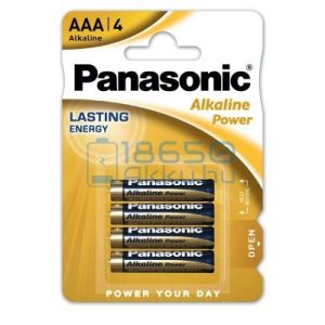 Panasonic Alkaline Power Alkáli Tartós (AAA / LR03) Mikro Elem (4db)