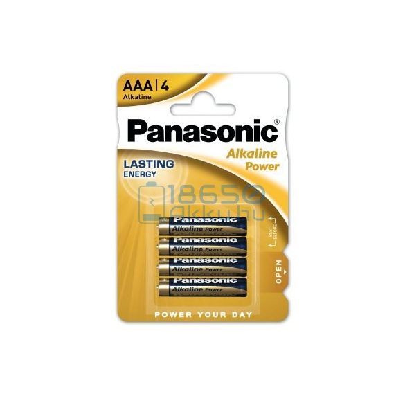 Panasonic Alkaline Power Alkáli Tartós (AAA / LR03) Mikro Elem (4db)