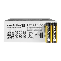  EverActive Industrial Alkáli Tartós (AA / LR6) Ceruza Elem (40db) (20x2)