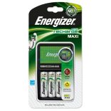 Energizer Maxi Ni-MH Akkumulátor Töltő + 4db 2000mAh (AA / R6) Ceruza Újratölthető Elem