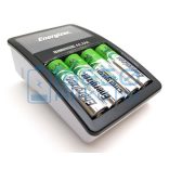 Energizer Maxi Ni-MH Akkumulátor Töltő + 4db 2000mAh (AA / R6) Ceruza Újratölthető Elem