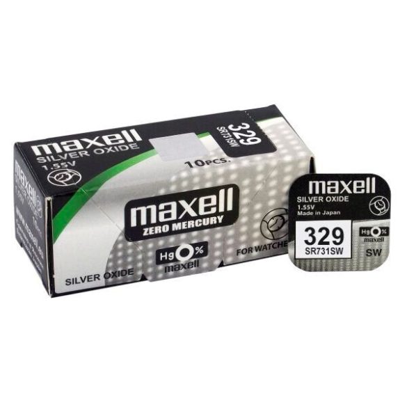 Maxell 329 / SR731SW Ezüst-Oxid Gombelem