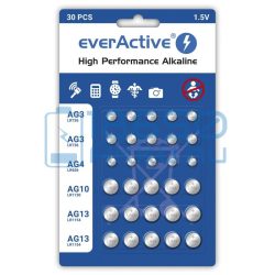 EverActive Alkáli Gombelem Csomag (30db)