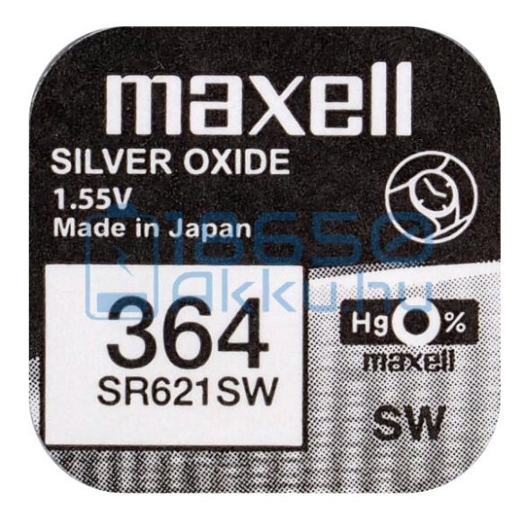 Maxell 364 / SR621SW Ezüst-Oxid Gombelem