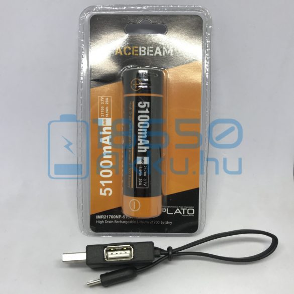 Acebeam IMR21700NP-510A 5100mAh 20A USB Akkumulátor