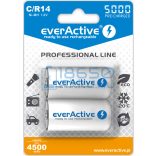 EverActive Professional 5000 4500mAh (C / R14) Baby Újratölthető Elem / Ni-MH Akkumulátor (2db)