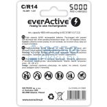 EverActive Professional 5000 4500mAh (C / R14) Baby Újratölthető Elem / Ni-MH Akkumulátor (2db)