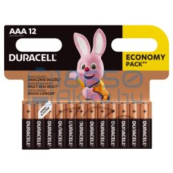   Duracell Basic Duralock Alkáli Tartós (AAA / LR03 / MN2400) Mikro Elem (12db)