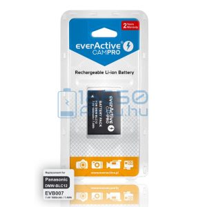 EverActive CamPro (Panasonic DMW-BLC12) Fényképezőgép Akkumulátor (EVB007)
