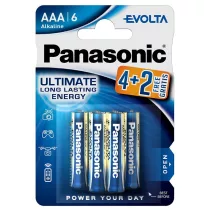   Panasonic Evolta Alkáli Tartós (AAA / LR03) Mikro Elem (6db)