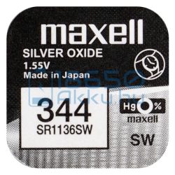 Maxell 344 / SR1136SW Ezüst-Oxid Gombelem