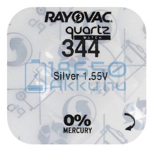 Rayovac 344 Ezüst-Oxid Gombelem