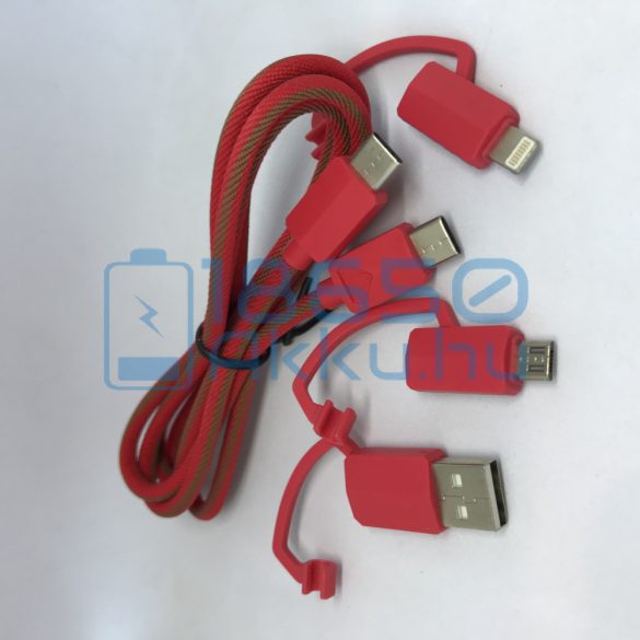 XTAR PDC-3 Univerzális töltő kábel Piros