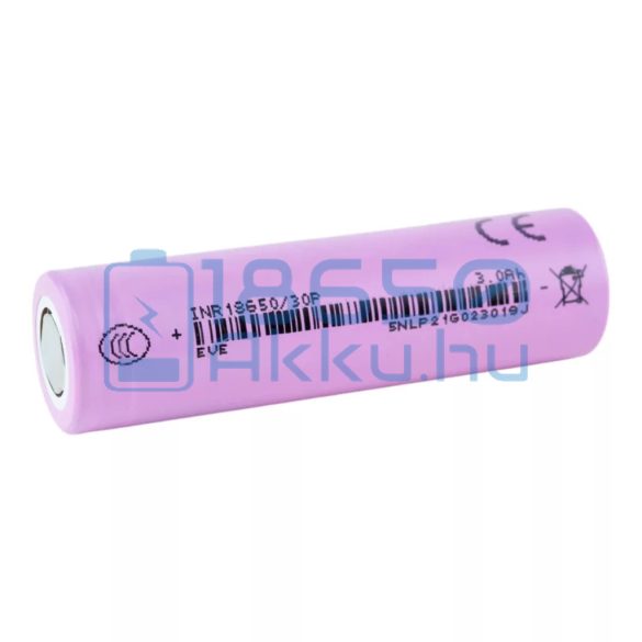 EVE INR18650 30P 3000mAh 30A Akkumulátor