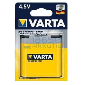 Varta Superlife Cink-Szén Féltartós (3R12) 4,5V Laposelem