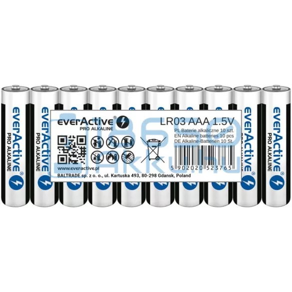 EverActive Pro Alkáli Tartós (AAA / LR03) Mikro Elem (10db)