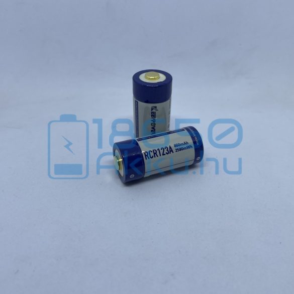 KeepPower RCR123A (16340) 860mAh 1,5A USB Akkumulátor