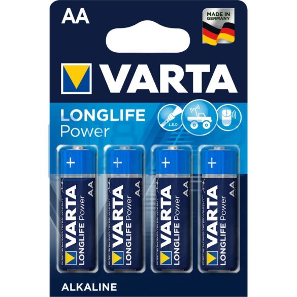 Varta Longlife Power Alkáli Tartós (AA / LR6) Ceruza Elem (4db)