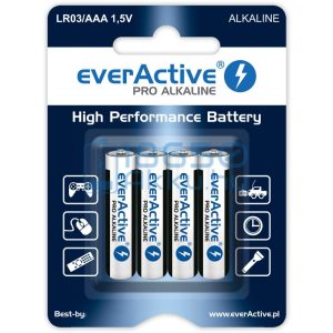 EverActive Pro Alkáli Tartós (AAA / LR03) Mikro Elem (4db)