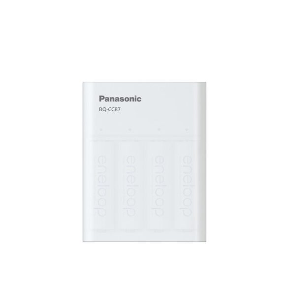 Panasonic Eneloop BQ-CC87 Ni-MH Akkumulátor Töltő és Powerbank + 4db 2000mAh (AA / R6) Ceruza Újratölthető Elem