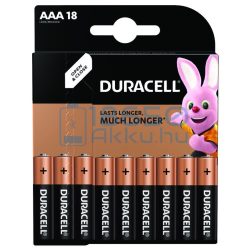   Duracell Basic Duralock Alkáli Tartós (AAA / LR03 / MN2400) Mikro Elem (18db)