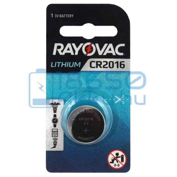 Rayovac CR2016 Lítium Gombelem