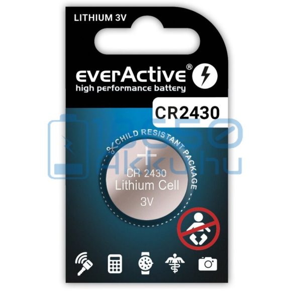 EverActive CR2430 Lítium Gombelem