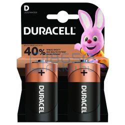   Duracell Basic Alkáli Tartós (D / LR20 / MN1300) Góliát Elem (2db)