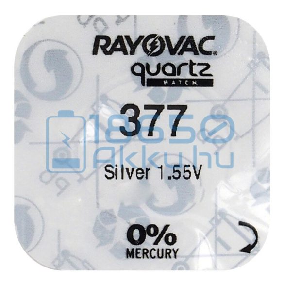 Rayovac 377 Ezüst-Oxid Gombelem