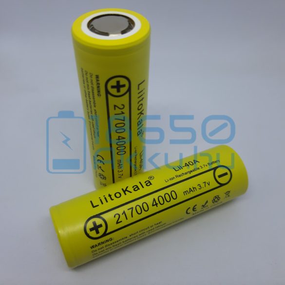 LiitoKala 21700 4000mAh 40A Akkumulátor