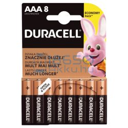   Duracell Basic Duralock Alkáli Tartós (AAA / LR03 / MN2400) Mikro Elem (8db)