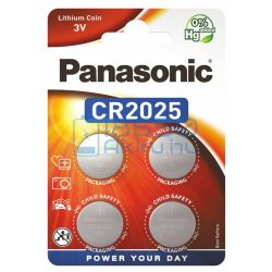 Panasonic CR2025 Lítium Gombelem (4db)