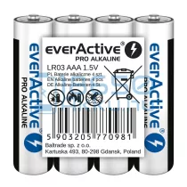   EverActive Pro Alkáli Tartós (AAA / LR03) Mikro Elem (4db) (fóliás)