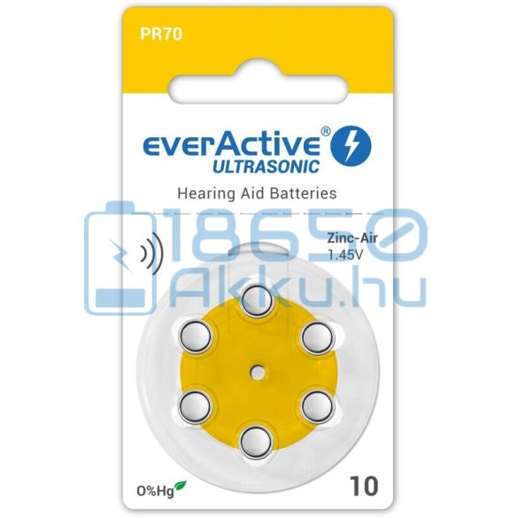 EverActive Ultrasonic 10 / PR70 Hallókészülék Elem