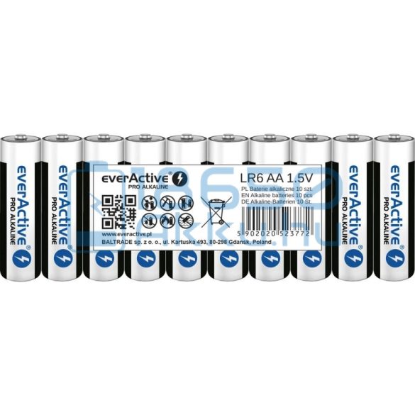 EverActive Pro Alkáli Tartós (AA / LR6) Ceruza Elem (1db)