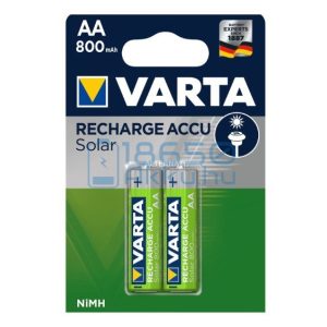 Varta Solar 800mAh (AA / R6) Ceruza Újratölthető Elem / Ni-MH Akkumulátor (2db)