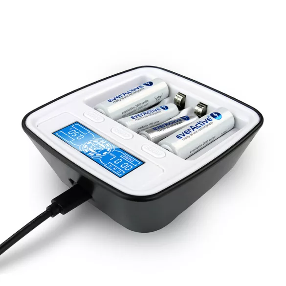 EverActive NC-1000M Ni-MH / Ni-Cd Akkumulátor Töltő