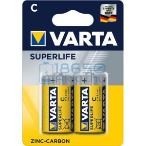 Varta Superlife Cink-Szén Féltartós (C / R14) Baby Elem (2db)