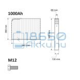 Winston (WB-LYP1000AHC) 1000Ah LiFePO4 Akkumulátor