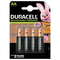   Duracell 1300mAh (AA / R6) Ceruza Újratölthető Elem / Ni-MH Akkumulátor (4db)