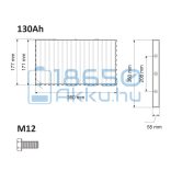 Winston (WB-LYP130AHA) 130Ah LiFePO4 Akkumulátor