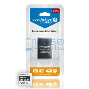EverActive CamPro (Nikon EN-EL14) Fényképezőgép Akkumulátor (EVB013)