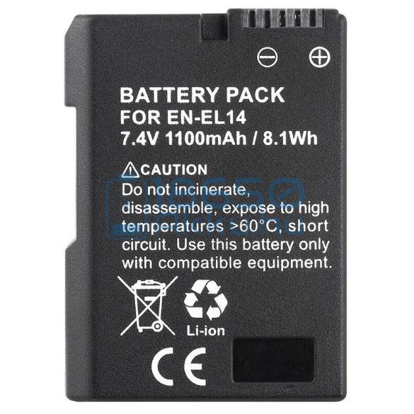 EverActive CamPro (Nikon EN-EL14) Fényképezőgép Akkumulátor (EVB013)