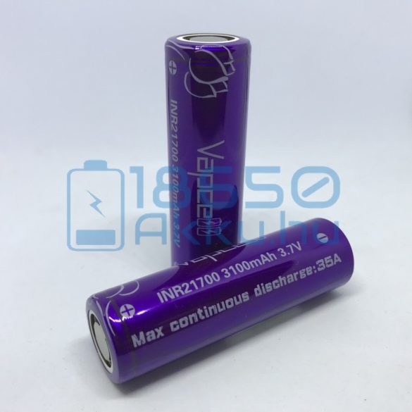 Vapcell INR21700 3100mAh 35A Akkumulátor