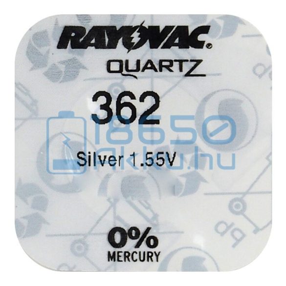 Rayovac 362 Ezüst-Oxid Gombelem