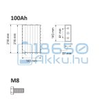 Winston (WB-LYP100AHA) 100Ah LiFePO4 Akkumulátor (TALL)