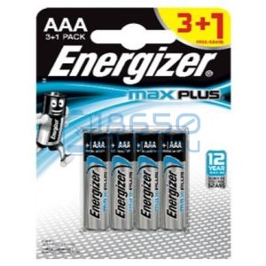 Energizer Max Plus Alkáli Tartós (AAA / LR03) Mikro Elem (4db)