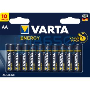 Varta Energy Alkáli Tartós (AA / LR6) Ceruza Elem (10db)